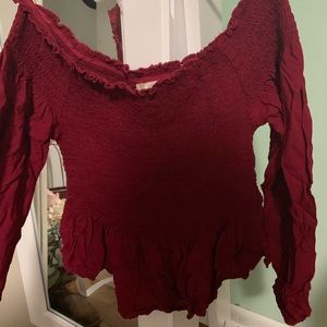 Cropped Off the Shoulder Top